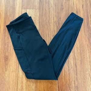 Lululemon Speed Up Tight Size 6 Brushed Full-On Luxtreme 28" Womens Black Yoga